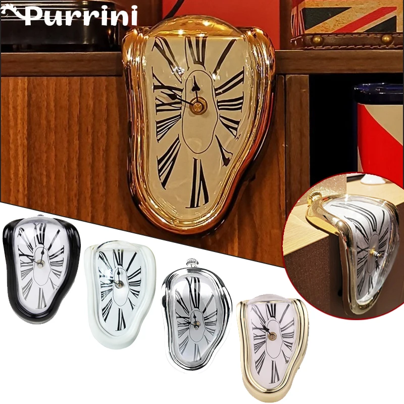 SurrealMeltingClockSalvadorDaliWatchMeltedClockForDecorative