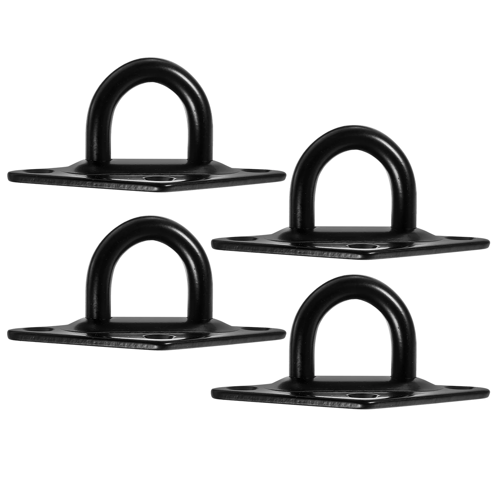 4 Pcs Roof Wall Ceiling Fixed Mounted Black Stainless Steel Heavy Duty