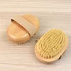 SPA Wooden Body Brush Natural Boar Bristle Organic Dry Skin Body Brush Bamboo Wet Back Shower Brushes Exfoliating Bathing Brush 2
