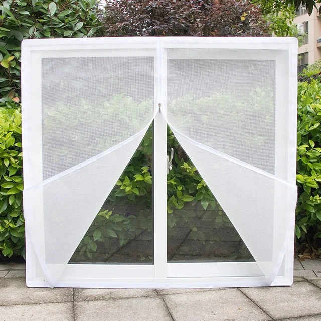 Zippered Design for Easy Opening and Closing, Breathable Mosquito and Insect Proof Screen for Windows and Doors 4