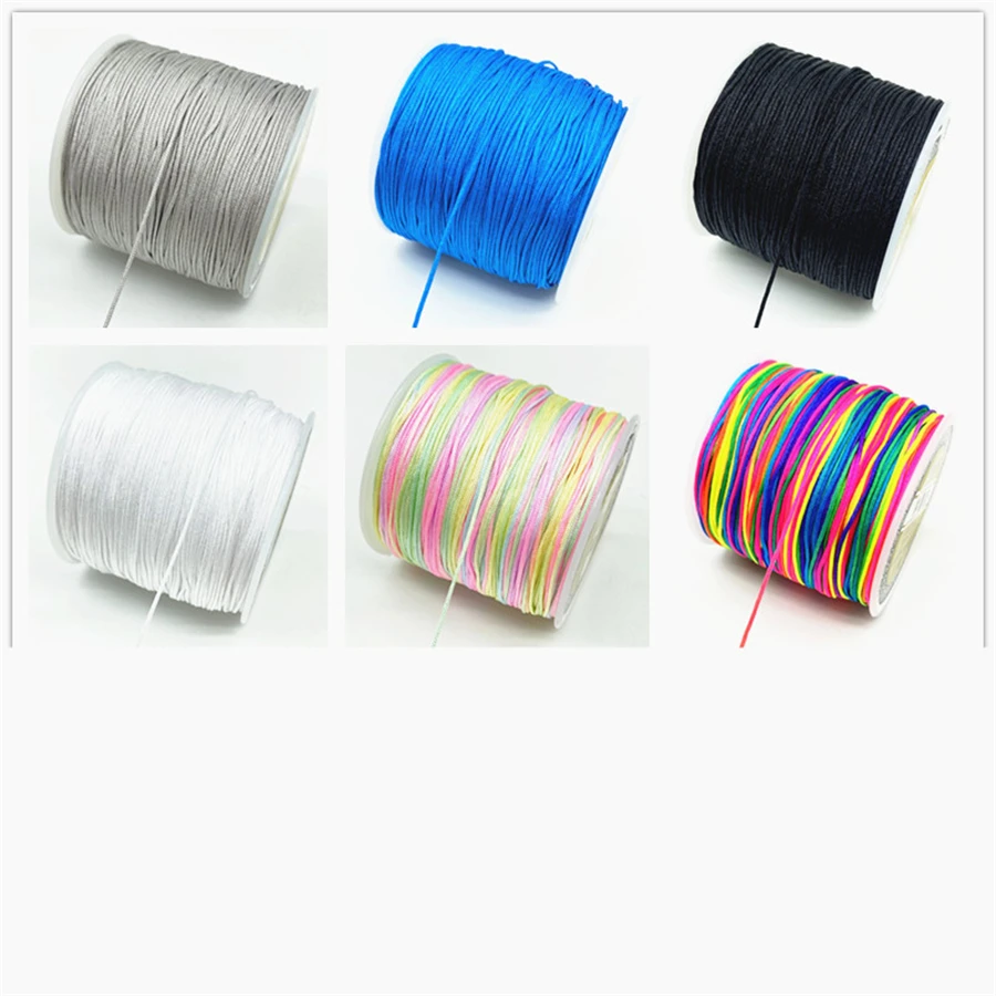 Colored Nylon Thread 90 M Long 0.8mm For Jewelry Making DIY