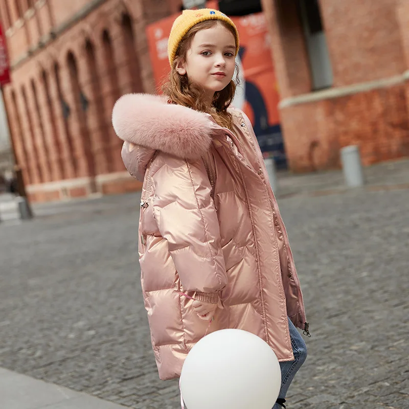 Manteau Enfant Fille Hiver Chaud Doudoune Épaisse Parka à