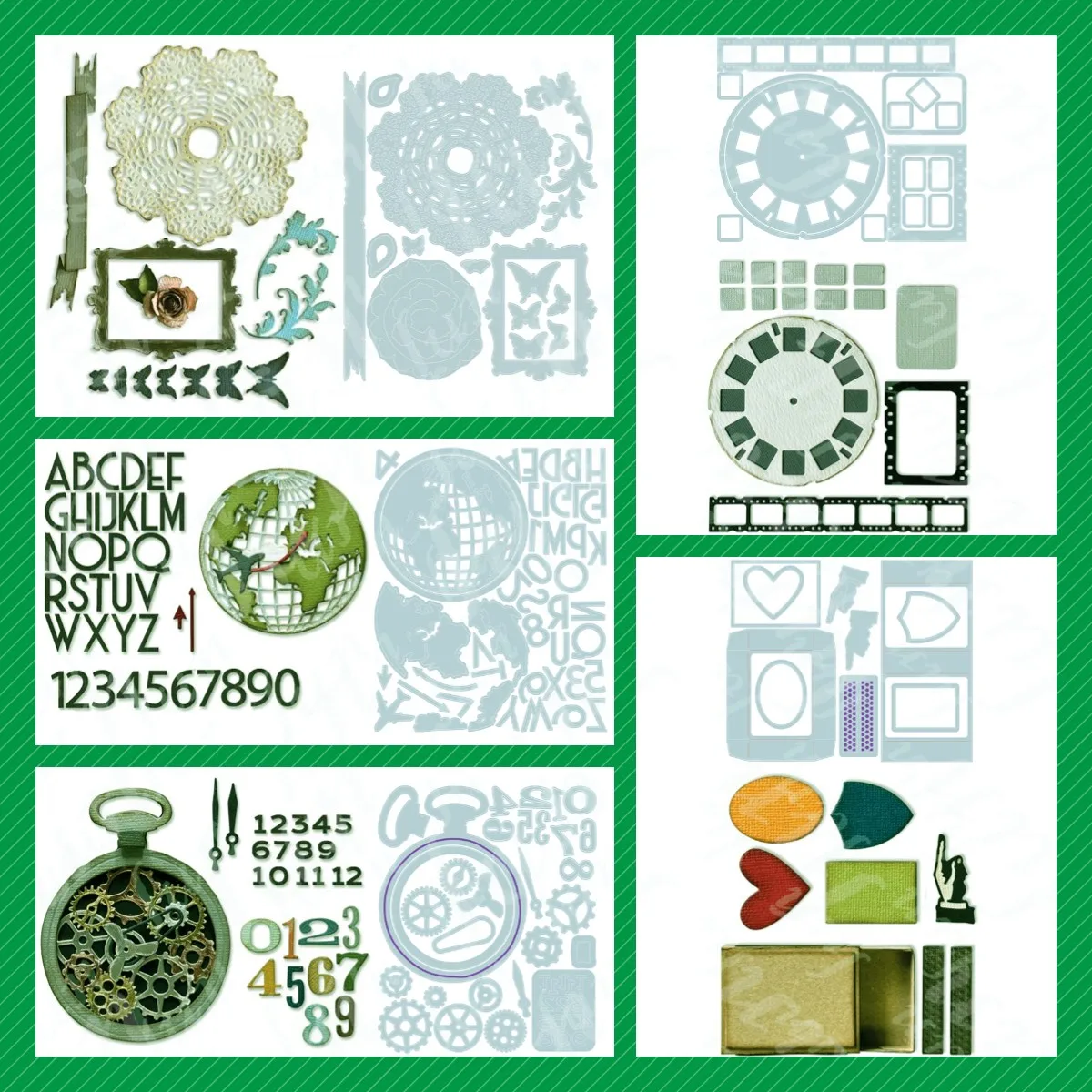 

Worktravel Die Cuts Stencils Making Photo Album Template Watch Gears Metal Cutting Dies for DIY Scrapbooking Crafts