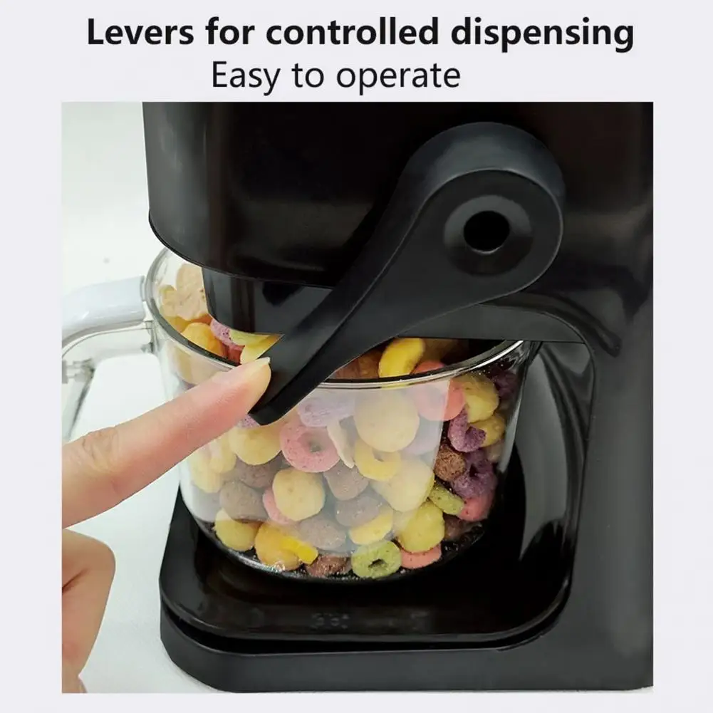 5.5L Cereal Dispenser Sealed Lid Transparent Box Moisture Proof Dust-proof Reusable Dried Food Rice Grain Nut Container 2