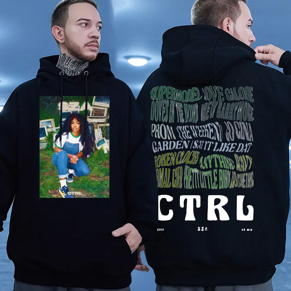 

Rapper Hip Hop SZA SOS Hoodie 2023 Concert Tour Men Women's Clothing Fashion Hoodies Oversized Streetwear Hooded Sweatshirts Top