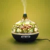 400ml Aroma Essential Oil Diffuser Ultrasonic Air Humidifier with Wood Grain electric LED Lights aroma diffuser for home 5