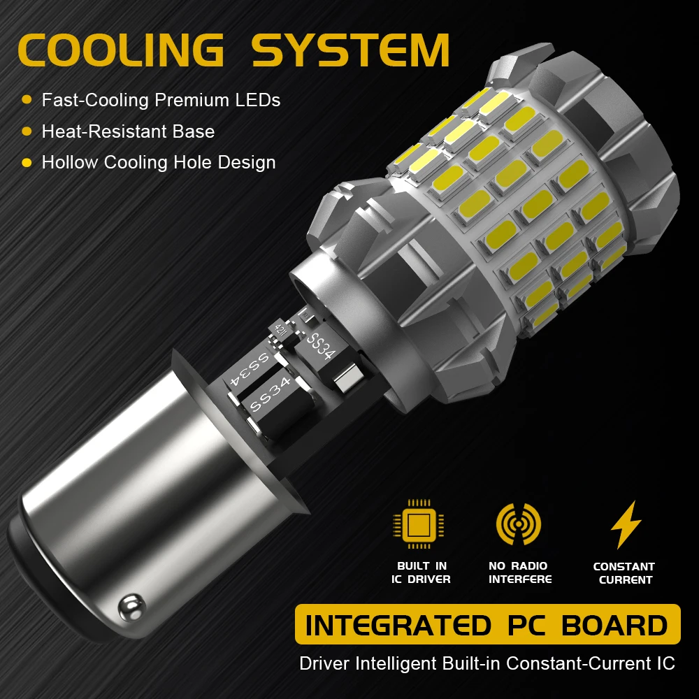 BMTxms 2Pcs P21/5W LED DRL  ְ  Ʈ 2015-up Jeep Renegade 12v 1157 led BAY15d Canbus 6000K ũ ȭƮ