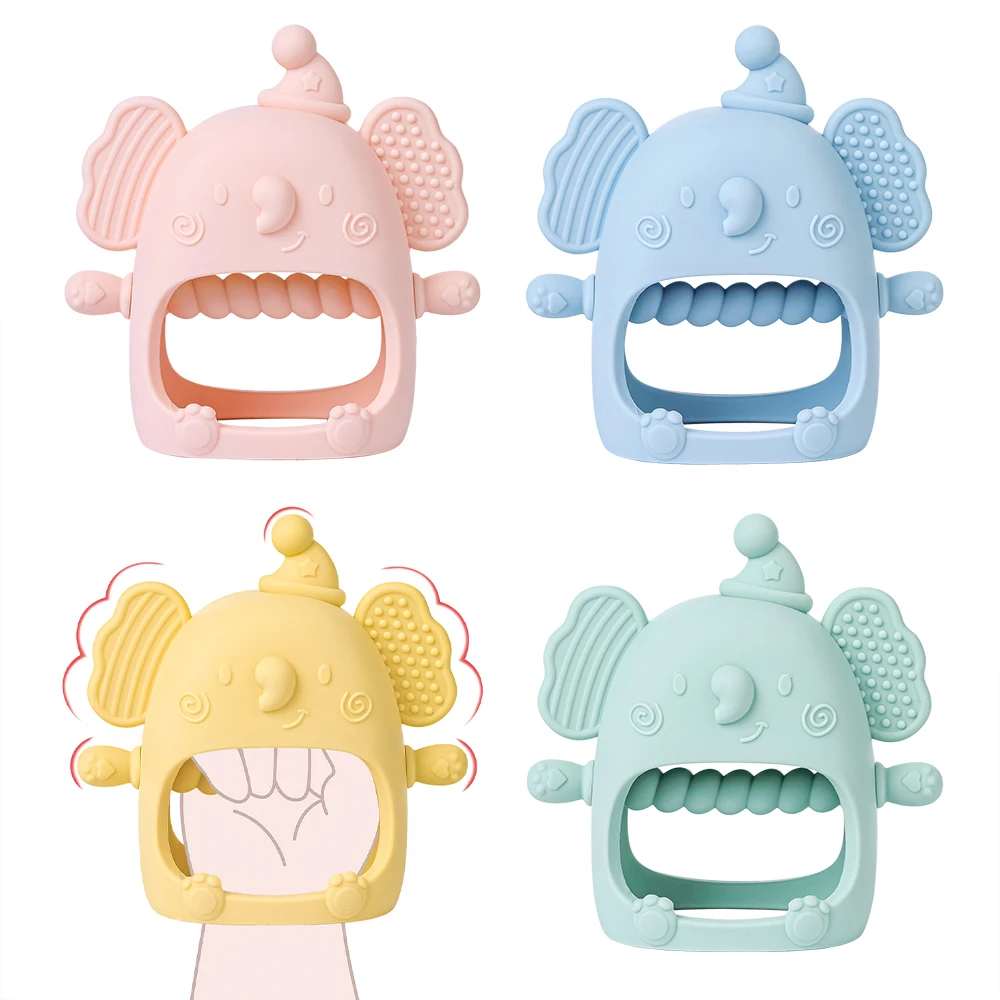 

1PC Baby Teether Gloves Pacifier Kids Teething Silicone Newborn Dental Care Gums Anti-eating Hand ​Molar Stick Baby Accessories