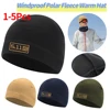 1-5Pcs Windproof Polar Fleece Warm Beanie Hat Cap Male Winter Ski Cycling Cap For Womenkullies Hip Hop Hats for Running Skiing 1