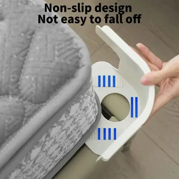 Support de drap de lit avec bandes de verrouillage, sangles de fixation de drap adaptées à n'importe quel lit, attache de drap Invisible pour protections de matelas, couvertures, 4 pièces 1