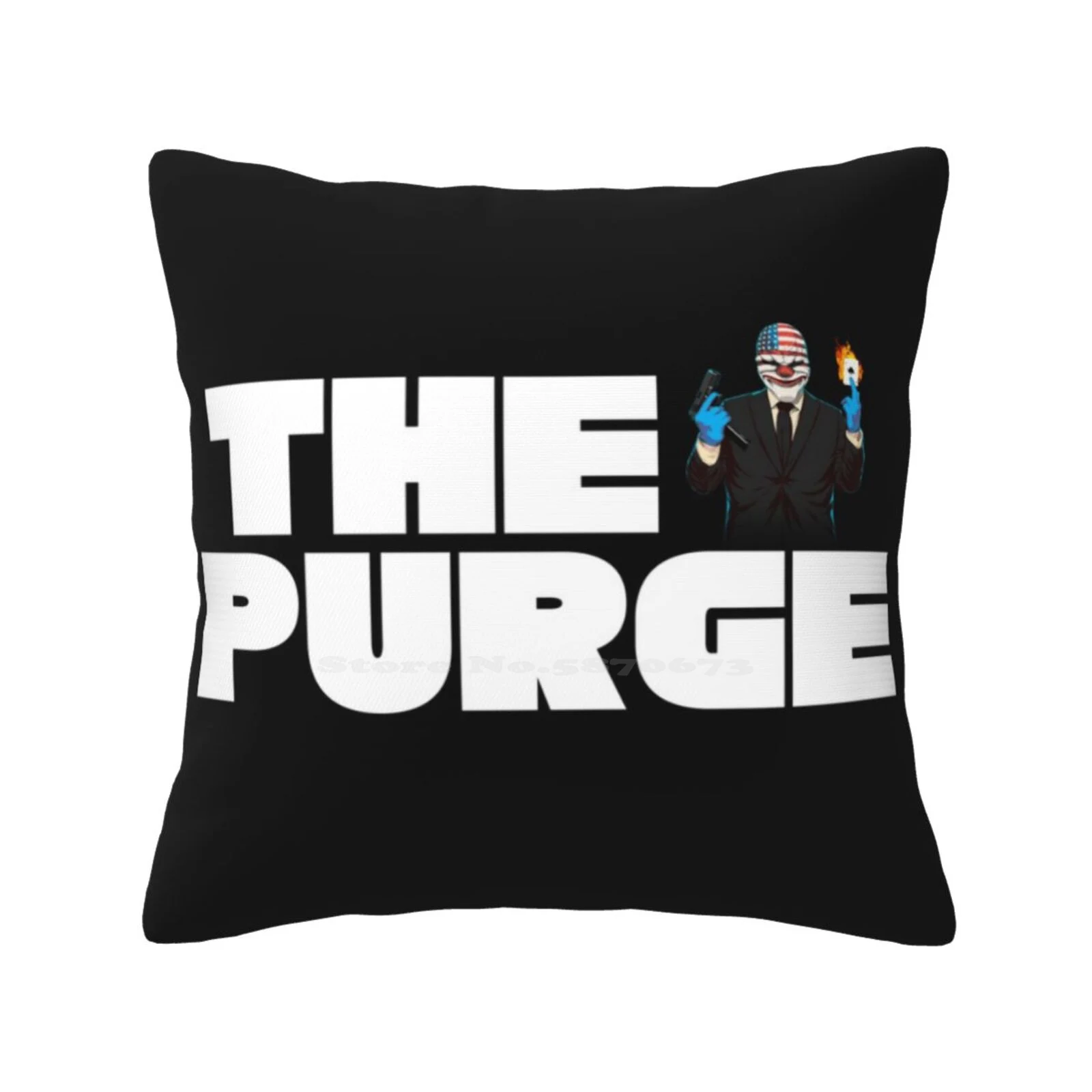 The Purge Pillow Cover Hug Federa The Purge Style Deathwish Revenge Dog Tactical Action Movie Hitman Boogeyman Moistic Bill