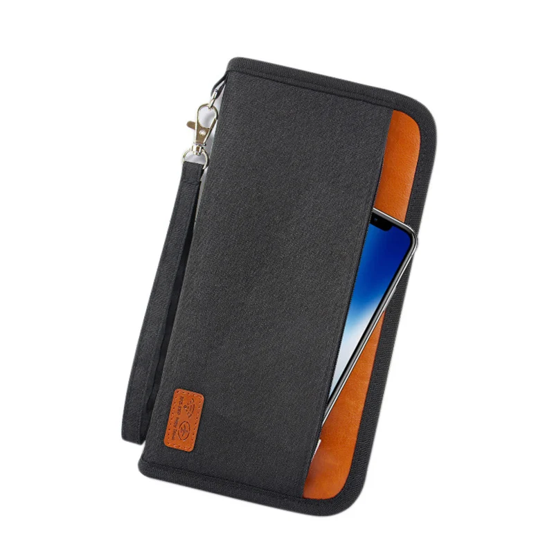Travel Wallet Family Passport Holder Travel Documents Organizer Waterproof Durable Passport Case with RFID Blocker for Men Women