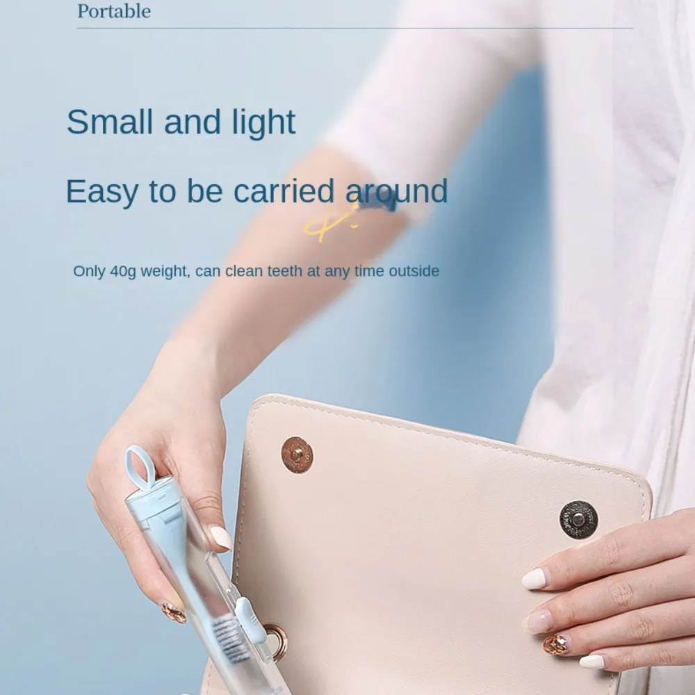 새로운 휴대용 접이식 칫솔 부드러운 건강 칫솔 세트 창의적인 청결 도구 여행용