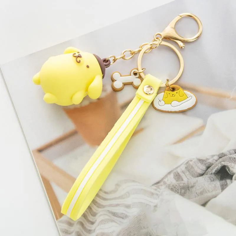 Sanrio – porte-clé Hello Kitty, pendentif pour téléphone, Kawaii, figurine  de dessin animé, à colle douce, jouets, cadeau