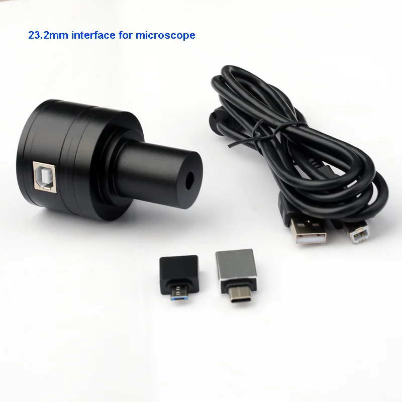 200만 픽셀 전자 접안렌즈 CCD/CMOS 카메라 USB 1.25인치 천문학 망원경/23.2mm 현미경 카메라 HD 풀 프레임