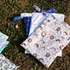 30x40cm Wet Bags Baby Diaper Bag Waterproof Dry Nappy 2 Zipper Handbag Stroller Carry Pack Travel Outdoor Wet Diaper Storage Bag 3
