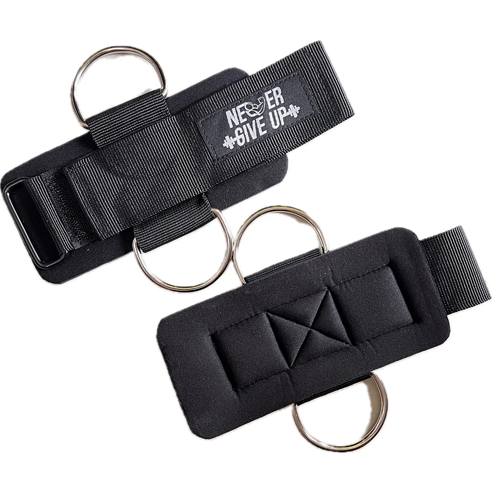 Adjustable Wrist Cuffs Neoprene Padded Straps for Cable Machines Resistant Band Strength Training Fitness Equipment gym accessories fitness workout handle fitness cable pulley