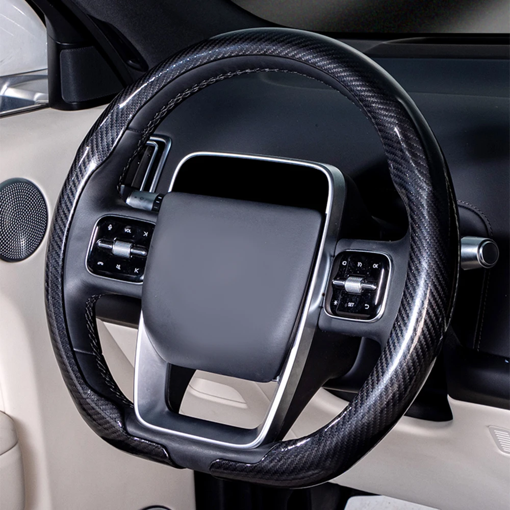 Steering Size 36-38cm Universal Non-slip D-shaped Round Breathable Car Steering