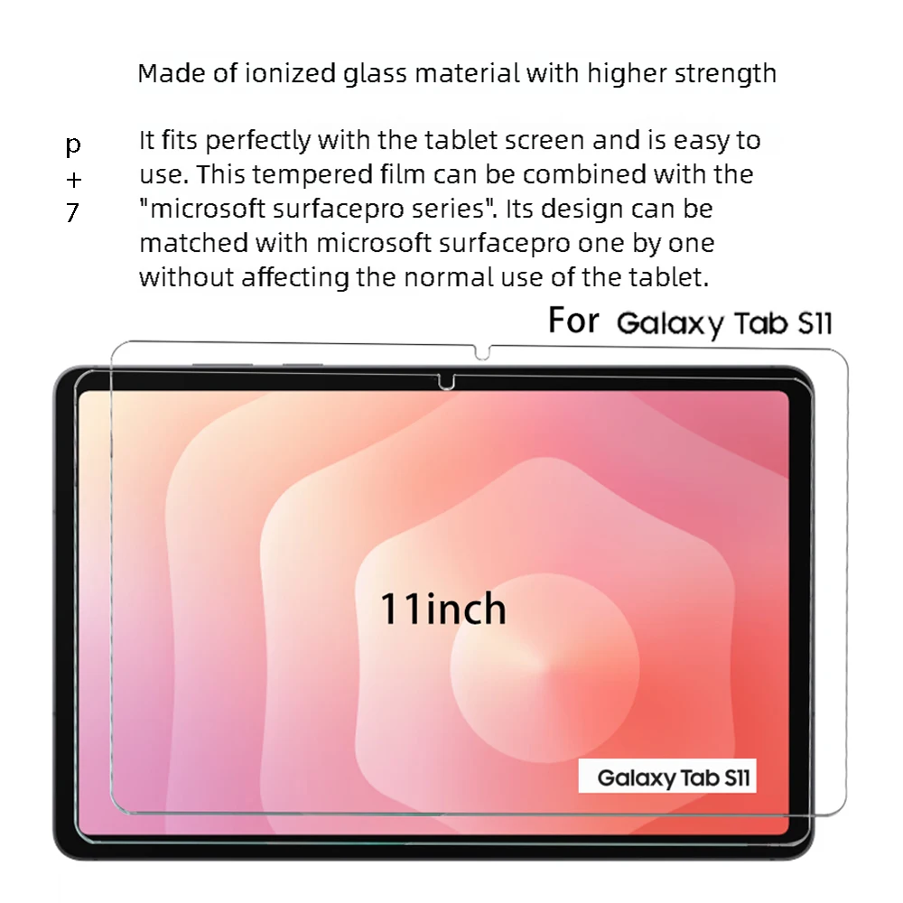 2-Pack Tempered Glass Screen Protector for Tablets - HD Protective Film