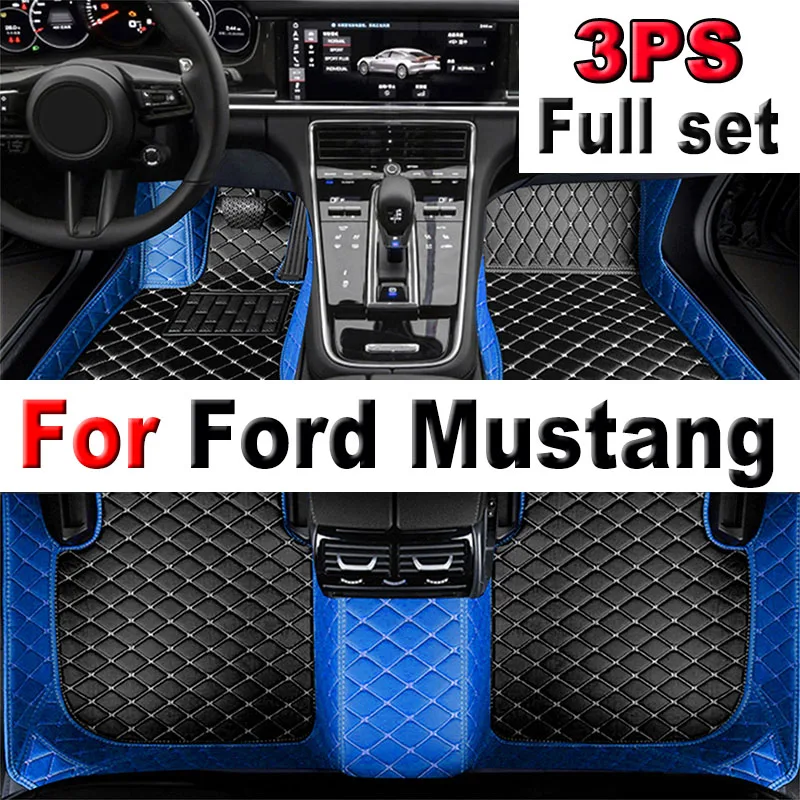 

Car floor mats for Ford Mustang 2015 2016 2017 2018 2019 2020 2021 2022 Custom auto foot Pads automobile carpet cover