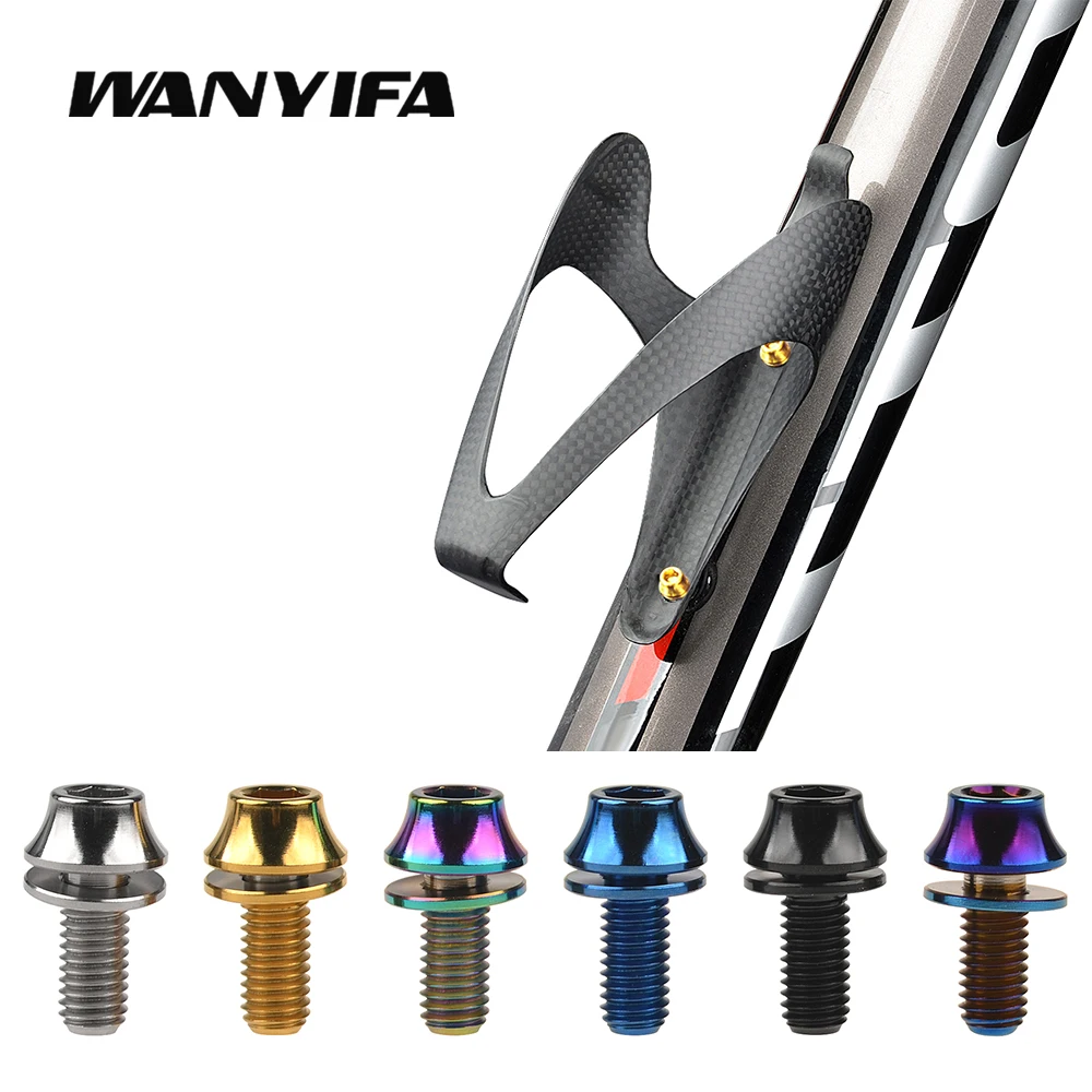 Description Picture 2 of itemWanyifa 2pcs Titanium Bolts M5x12mm Bicycle Bottle Cage Bolts MTB Road Bike Water Holder Fixed Screw Accessories