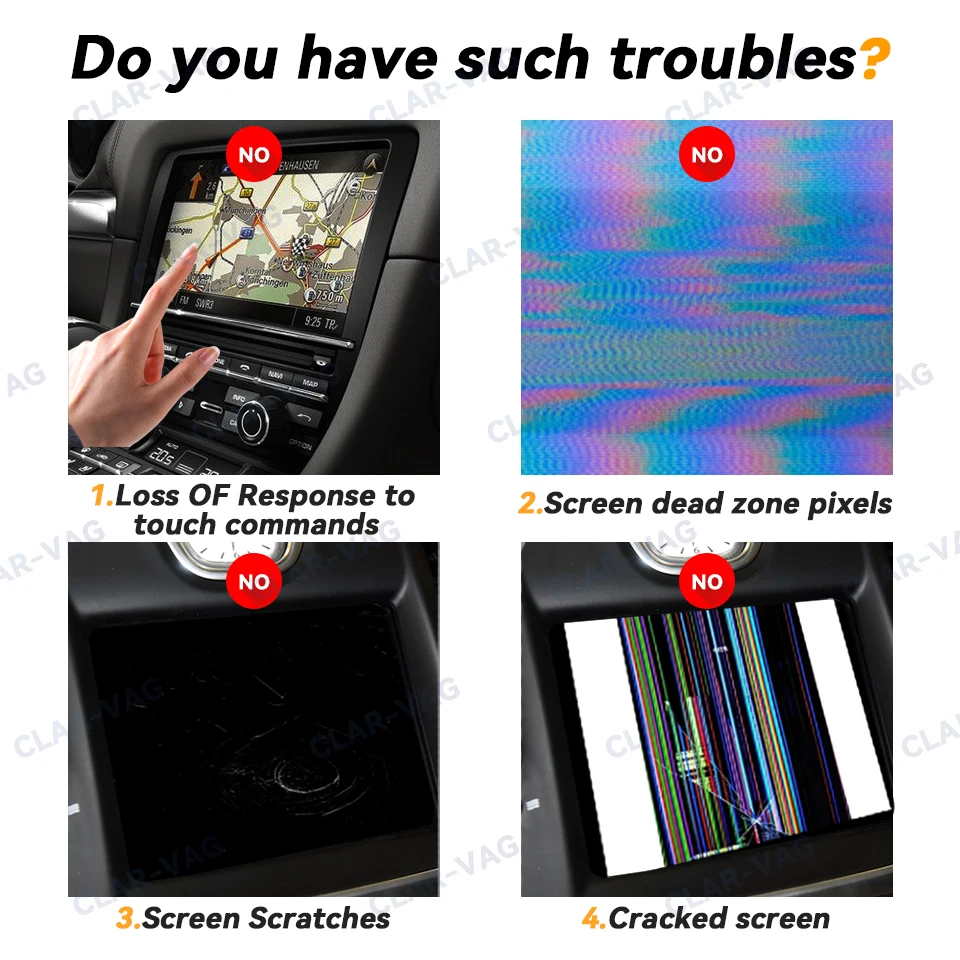 Touch Screen Display 6.5 Inch Glass For VW MIB 2 200 680 682 STD2 ZR Car CD Navigation Radio Parts