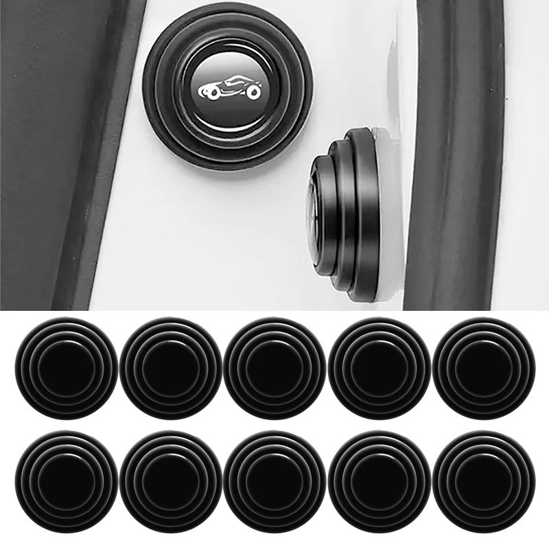 

10x Car Door Shock-Absorbing Anti-Noise Buffer Gasket Sticker For Volvo V70 V50 V60 Xc60 70 90 C30 C70 S40 S60 S70 S80 S90