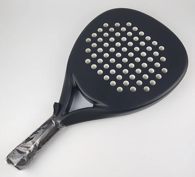 Professional Carbon Paddle Racket Soft EVA Face Tennis Raqueta With Padel Racket Bag For Men Women Training Accessories