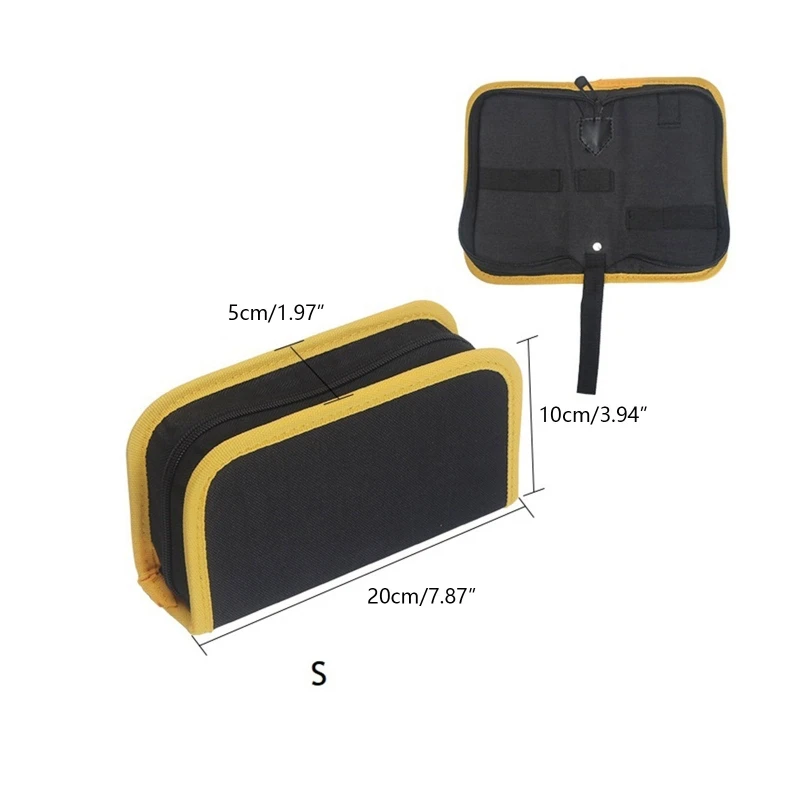 Handheld Hardware Tool Toolkit Storage Bag Carrier Oxford Handy Zip Pouch Handbag Electrician Work Organizer Tool Ba
