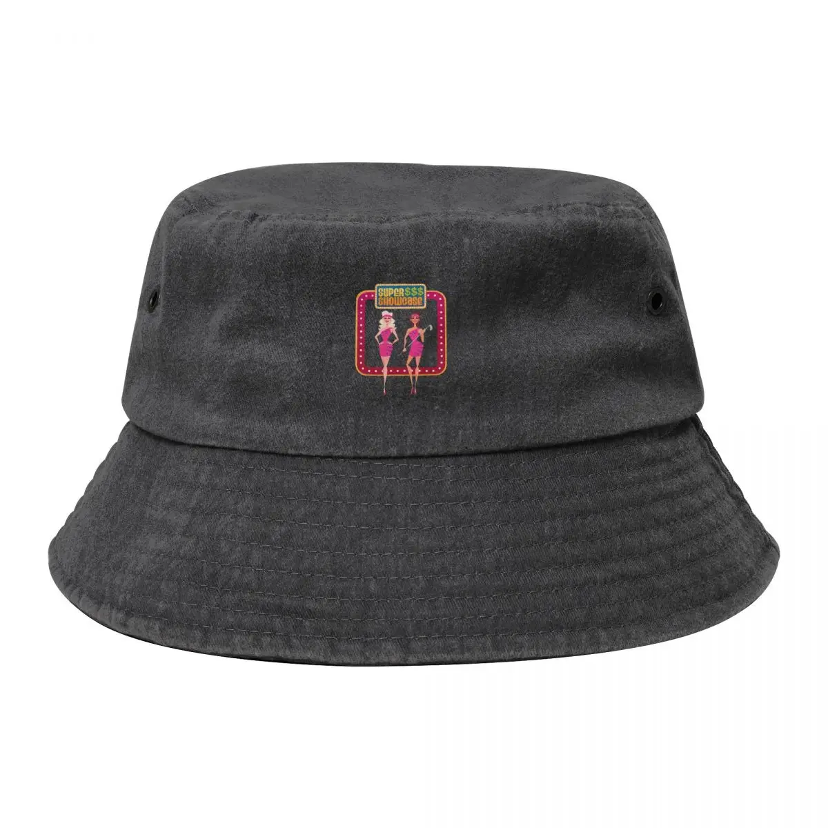

Super Showcase Racerback Cowboy Denim Fisherman Hat With Printing