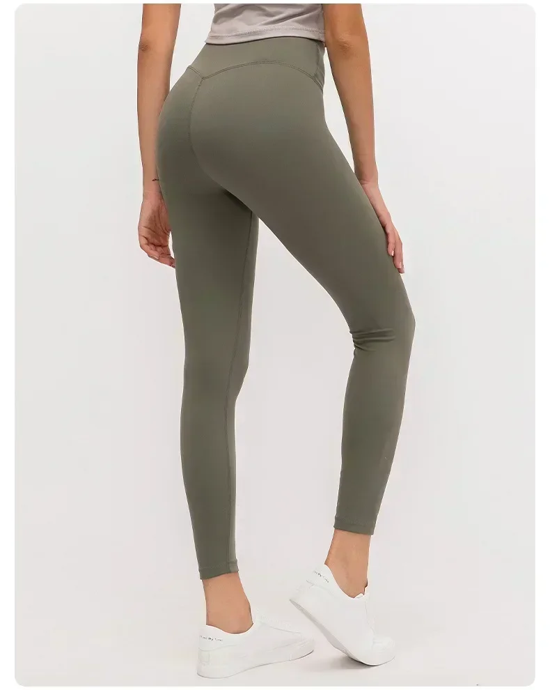 AL Align Pants Sport Yoga Legging Nude Gym Fitness High Waist Tights Workout Running Naked Feeling No T Line Leggins