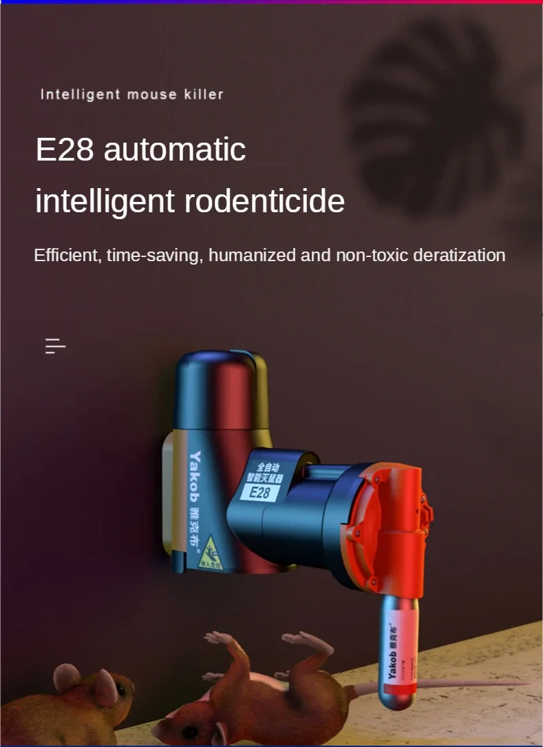 Description Picture 2 of itemA24 CO2 Non-Toxic Rat and Mouse Trap Kit Newest Portable Easy Multi-catch Trap Machine Auto Reset Rodent Killing Machine