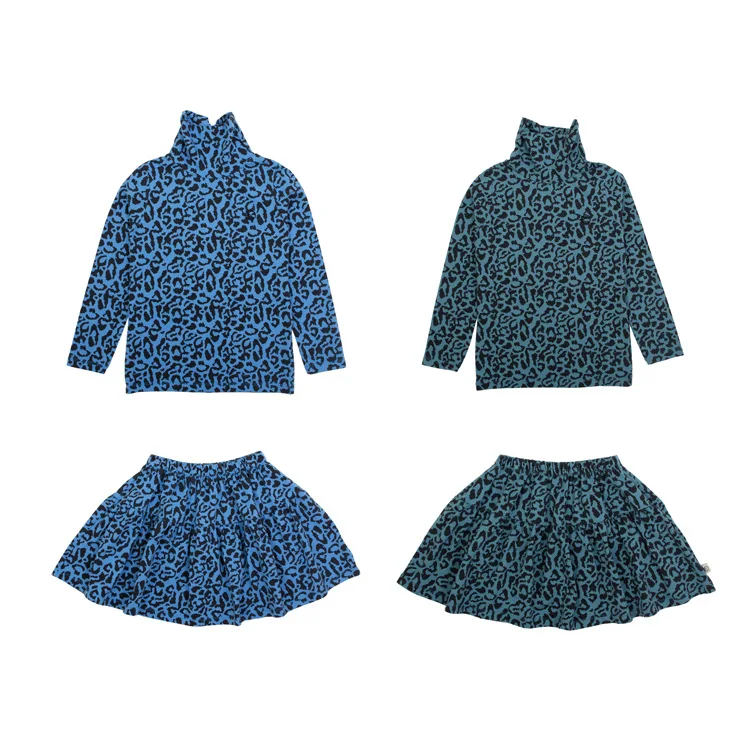 

Футболка с длинным рукавом и юбка для девочек от 1 до 12 лет