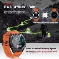 New Outdoor GPS Offline Map Men Smart Watch 1.43-inch AMOLED Corning Gorilla Screen 10ATM Waterproof Bluetooth Call Smartwatch 2