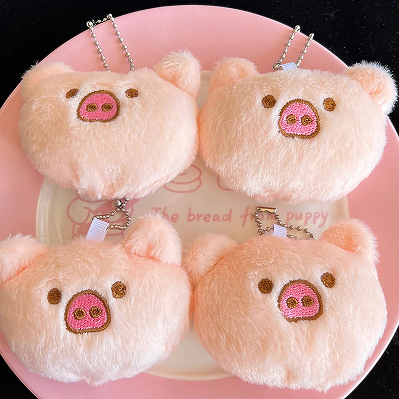 

Mini Plush Pig Cartoon Animal Toy Couple Pendant Brooch Girl Baby Plush Animals Kawaii Toy Keychain