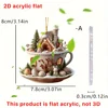 Easter Coffee Cup Ornaments Cartoon Bunny Egg House Coffee Mug Decorative 2D Acrylic Ornaments 2025 Spring Party Supplies  Decor 5