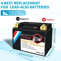Batterie de démarreur de moto au Lithium 4L-BS 12V 3Ah 160CCA BMS intégré remplace la batterie Honda Husqvarna Kawasaki Suzuki Yamaha 2