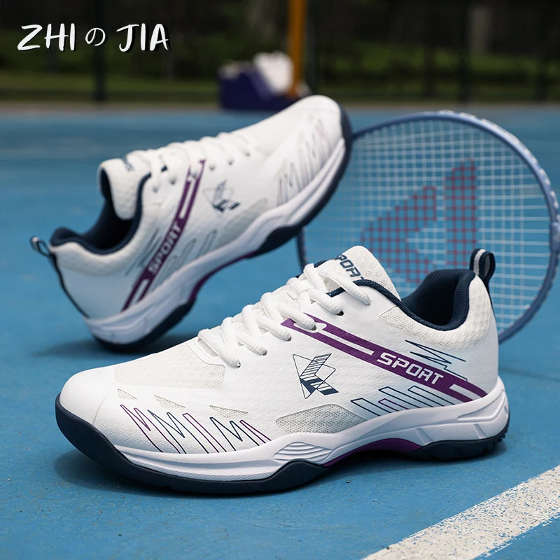 New Tennis Shoes Couple Outdoor Badminton Shoes Men's and Women's Fashion Anti slip Table Tennis Professional Sneaker