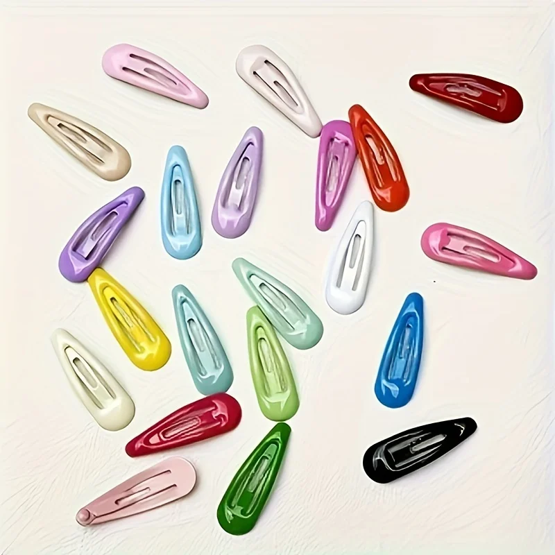 Colorful Minimalist Hair Clips - Vibrant & Stylish Daily Accessories (Random Colors)