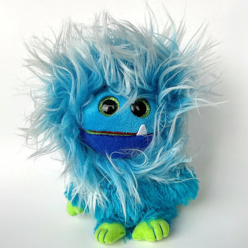 Ty Frizzys Fang the Blue Monster Beanie Boo Glitter Eyes Stuffed Animals 15cm Soft Doll Toy Christmas Gift Kids Toys AliExpress