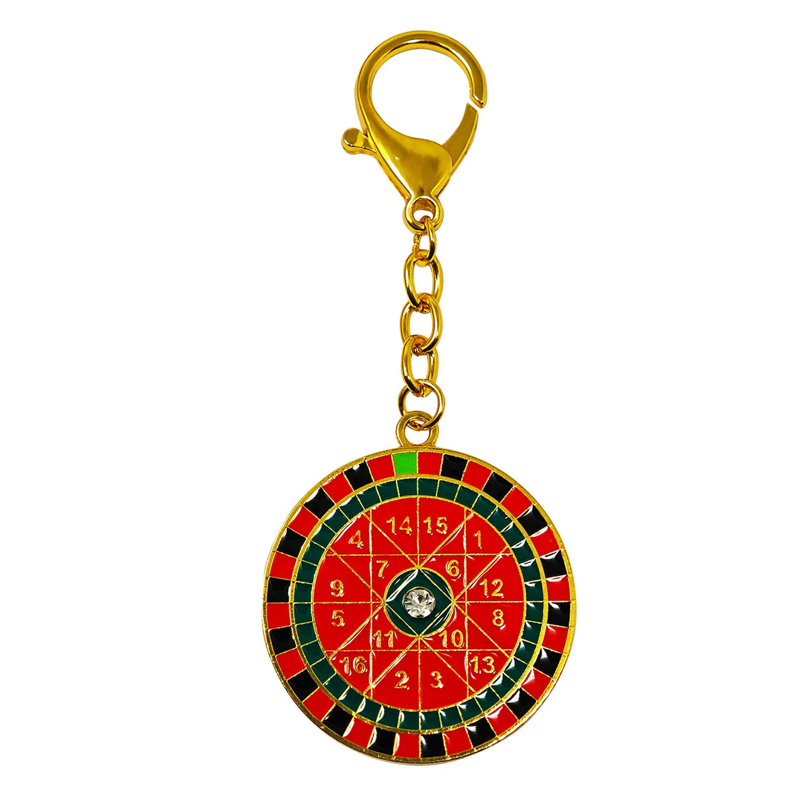 2025 Red Digital Circular Keychain Windfall Yantra  Keychain w5592 2