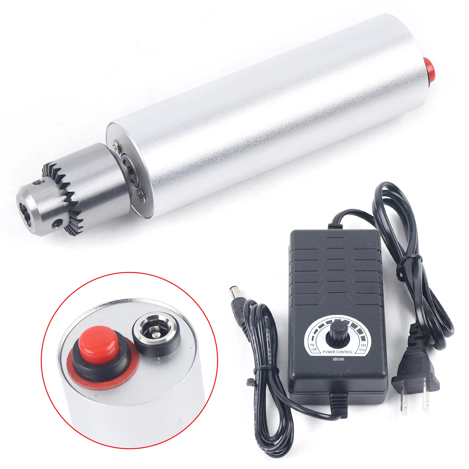 Micro Electric Handheld Drill Chuck Mini Drilling Polishing DIY Hand Tool 35W US