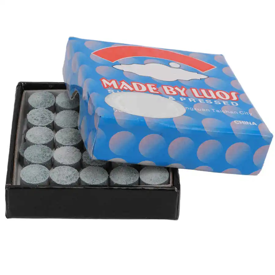 50pcs Billiard Stick Tip Pool Tips Good Elasticity Leather Material For Billiard Use Replacement Parts Set billiard tips