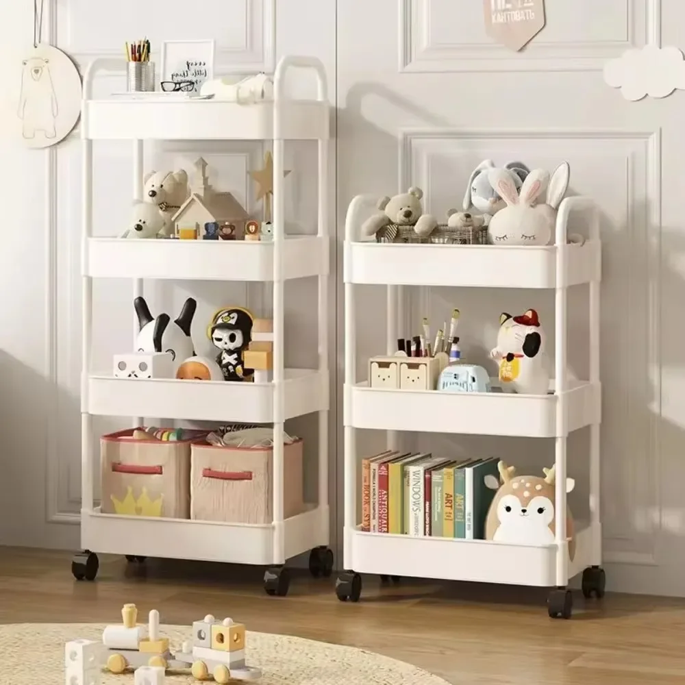 Storage Rack Kitchen Trolley Organizer Bedroom Bedhead Multi-Storey Baby Articles Storages Snacks Storage Cart