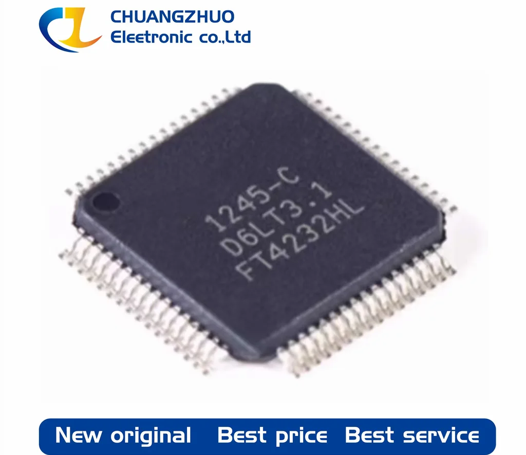 

1Pcs New original FT4232HL-REEL FT4232HL HS QUAD UART/SYNC 64-LQFP