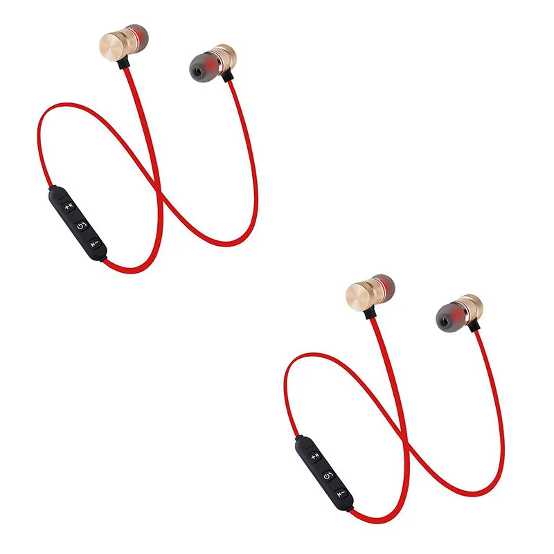 Wireless Bluetooth Headphones Magnetic Neckband Sport Earbuds_voghion.com