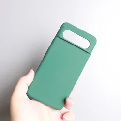 Matte Sandstone Silicone Soft Back Cover for Pixel 2 (Green)