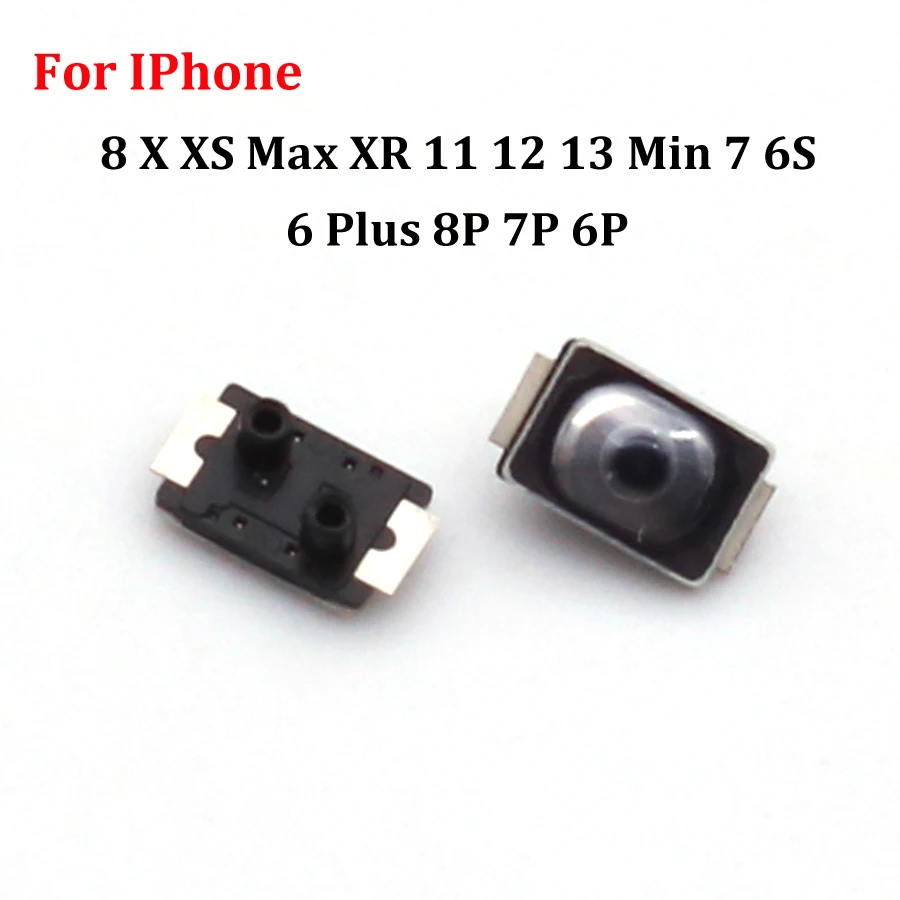아이폰 8 X XS Max XR 11 12 13 Min 7 6S 6 Plus 8P 7P 6P용 10-100개 파워 볼륨 온오프 스위치 토글 슬립 버튼 스프링 부품
