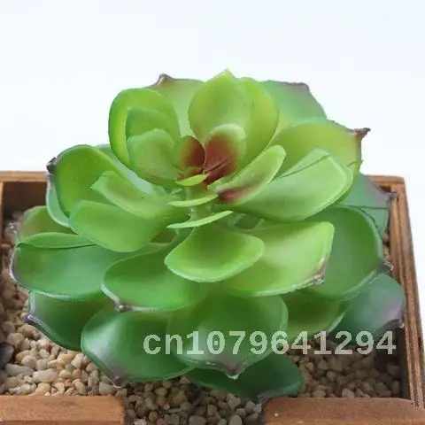 

Green Flocking Artificial Succulents Plants Home Garden Decoration Flower Arrangement Bathroom Accessories Artificial Plants