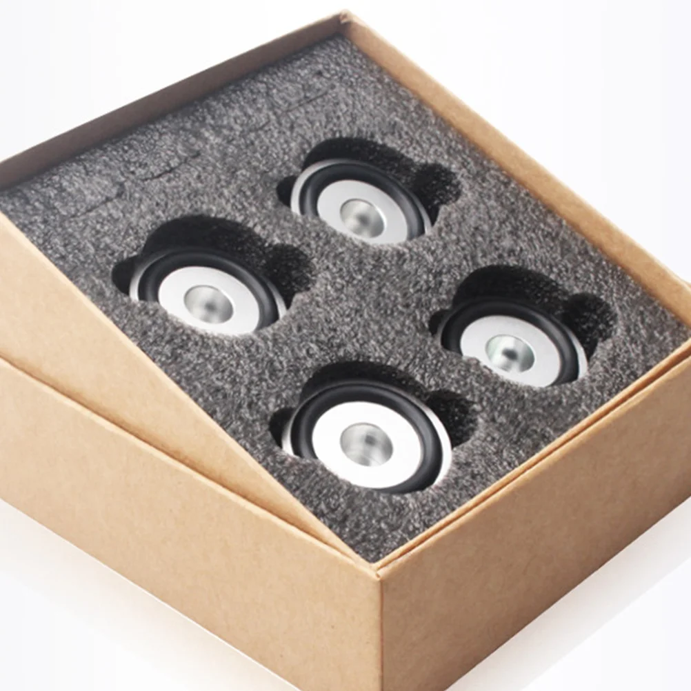 

Speaker Shock-absorbing Feet Non-skid Anti-skid Pads Isolation with Rubber Rings Cushion Speakers